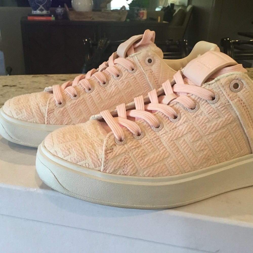 Authentic Balmain Classic print sneakers